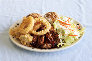chicken vegetable tempura combo